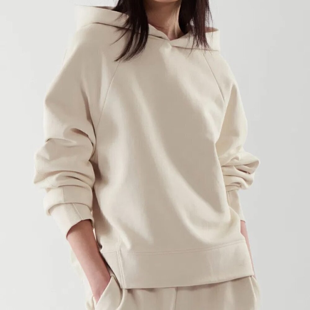 COS Beige Cocoon Fit Hoodie Sweater M​​​​​​​​​​​